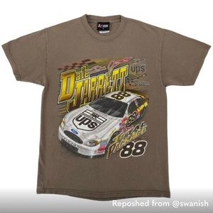 Vintage 90s Nascar Shirt Dale Jarrett Authentic Thrift Tee